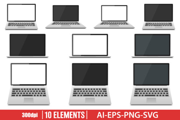 Download Laptop Device Clipart Set - Laptop Collection