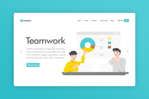 Download Website Illustration - Teamwork - Team Collection