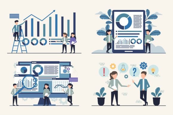 Download Business Teamwork and Data Analysis Set - Team Collection