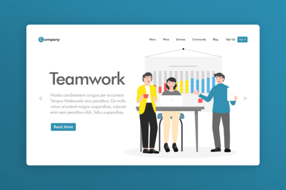 Download Website Illustration - Teamwork - Team Collection