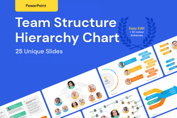 Download Team Structure Hierarchy Chart PowerPoin - Team Collection