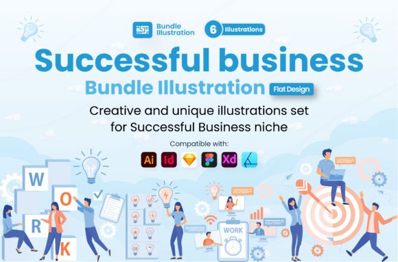 Download Illustration of Successful Teamwork - Team Collection