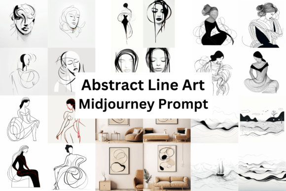 Download Midjourney Prompt for Abstract Line Art - Journey Collection