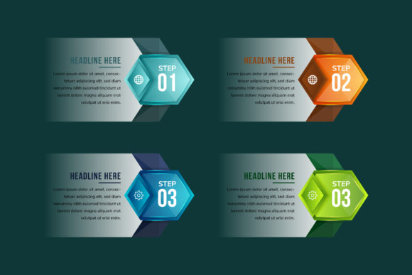 Download Arrow Infographic Hexagon Transparency - Premium Resources