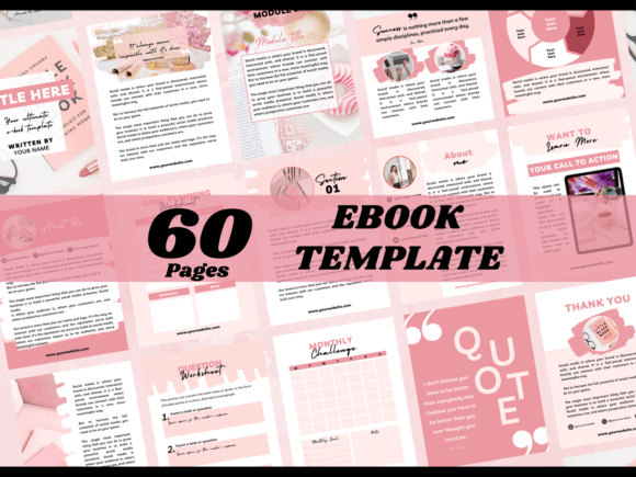 Download ECourse Ebook &amp; Workbook for Canva - Course Collection